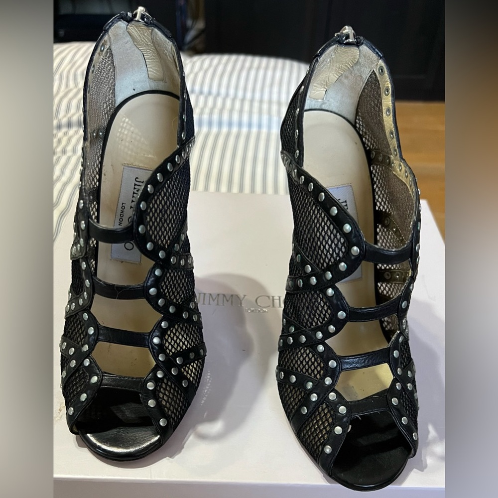 Jimmy choo open toe high heels